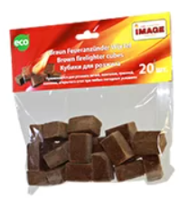 Кубики для розжига 20 шт. Состав:ДВП,парафин